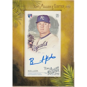 2019 Topps Allen and Ginter Framed Mini Autographs #MABK Brad Keller