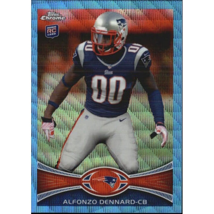 2012 Topps Chrome Blue Wave Refractors #BW15 Alfonzo Dennard. rookie card picture