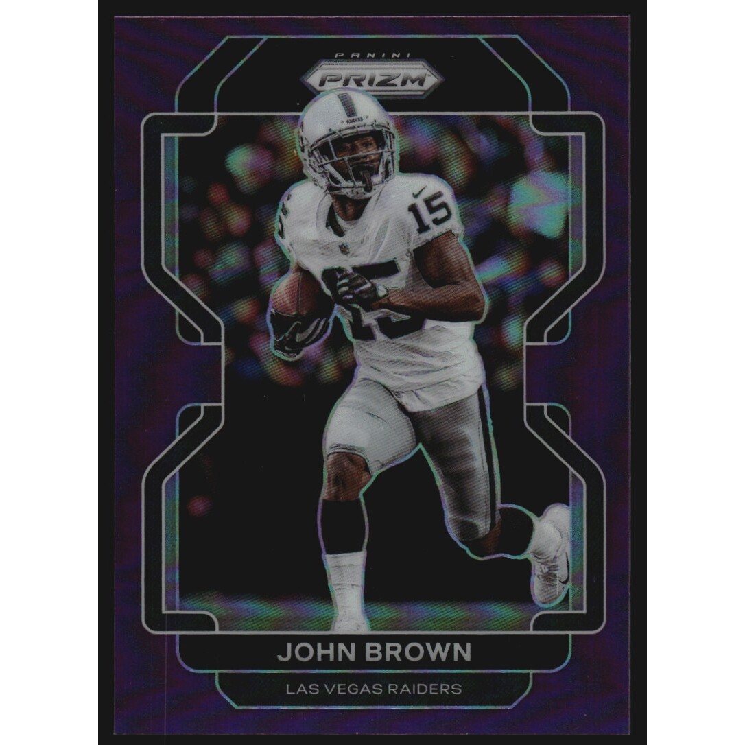 2021 Panini Prizm Prizms Purple #177 John Brown