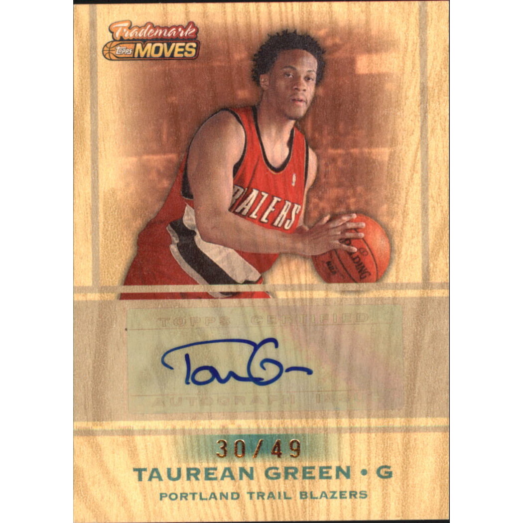2007-08 Topps Trademark Moves Ink #TG Taurean Green