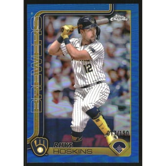 2025 Topps Chrome Blue Refractors #98 Rhys Hoskins