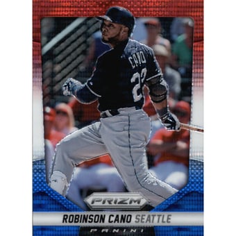 2014 Panini Prizm Prizms Red White and Blue Pulsar #12 Robinson Cano