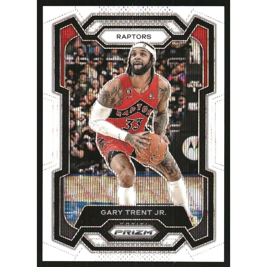 2023-24 Panini Prizm Prizms White Wave #243 Gary Trent Jr.