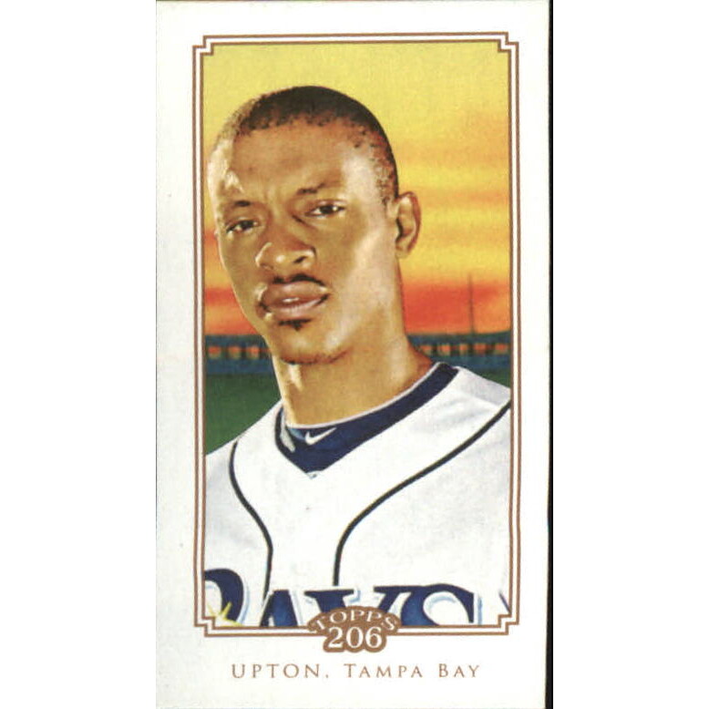 2010 Topps 206 Mini Cycle #116 B.J. Upton. rookie card picture
