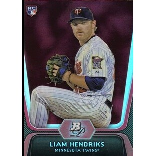 2012 Bowman Platinum Ruby #3 Liam Hendriks. rookie card picture