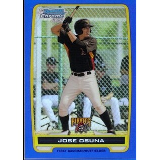 2012 Bowman Chrome Prospects Blue Refractors #BCP21 Jose Osuna. rookie card picture