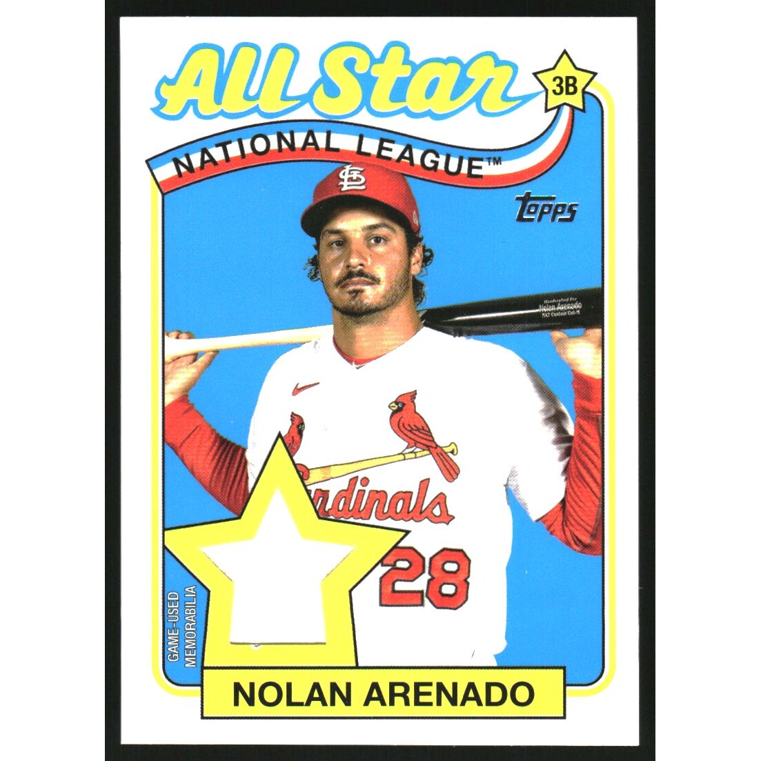 2024 Topps '89 Topps All Star Relics #89ASRNA Nolan Arenado. rookie card picture