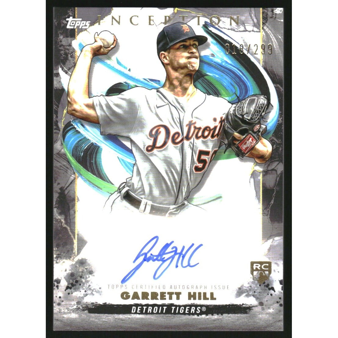 2023 Topps Inception Rookie and Emerging Stars Autographs #BRESGT Garrett Hill/299. rookie card picture