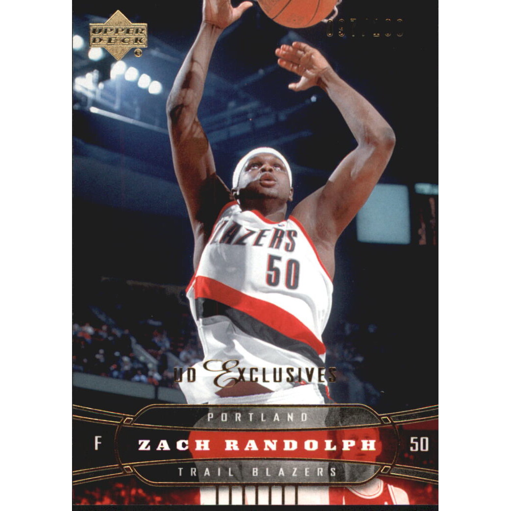 2004-05 Upper Deck Exclusives #160 Zach Randolph