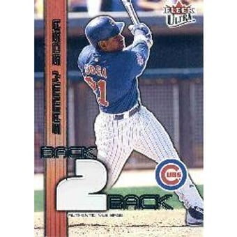 2003 Ultra Back 2 Back Memorabilia #SS Sammy Sosa Base