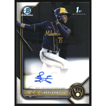 2022 Bowman Chrome Prospect Autographs #CPALE Larry Ernesto