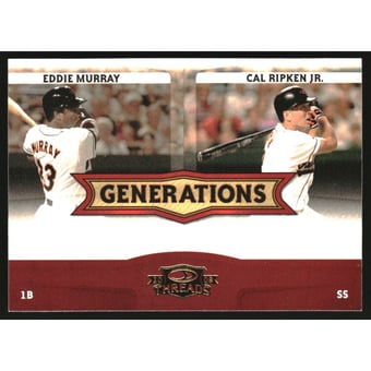2008 Donruss Threads Generations #2 Eddie Murray/Cal Ripken Jr.