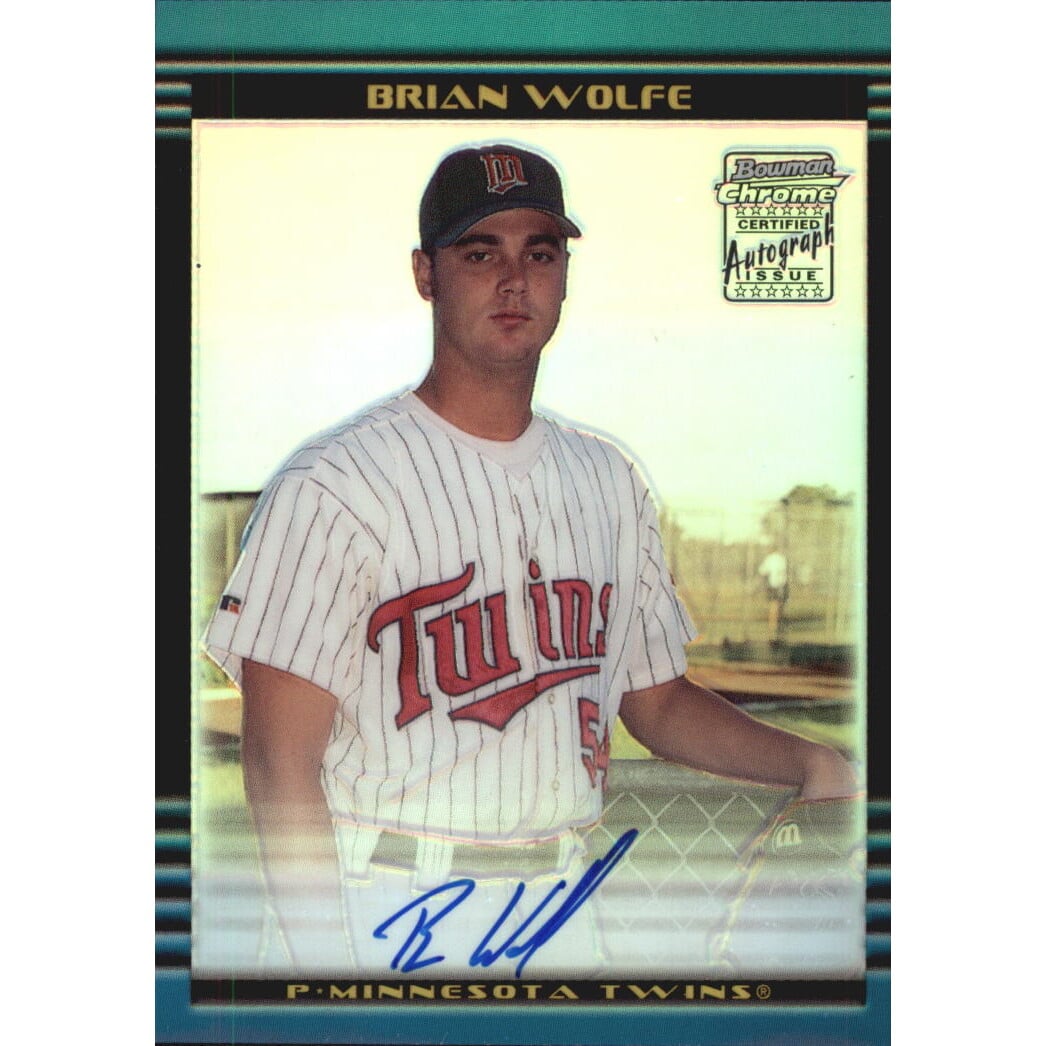 2002 Bowman Chrome Refractors #386 Brian Wolfe AU A