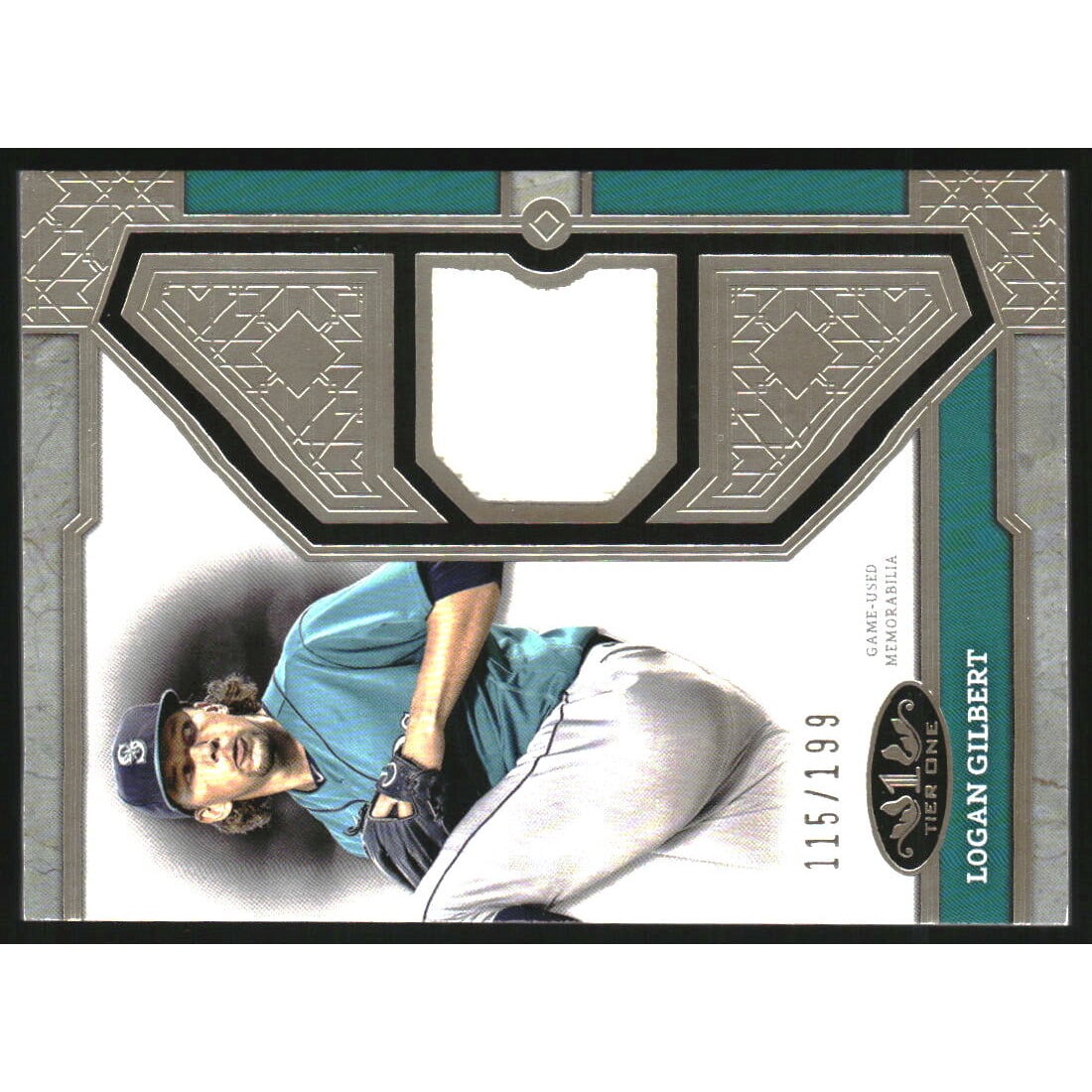 2024 Topps Tier One Relics #T1RLG Logan Gilbert/199. rookie card picture