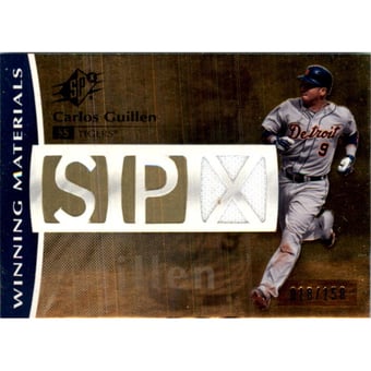 2008 SPx Winning Materials Team Initials 99 #CC Chad Cordero