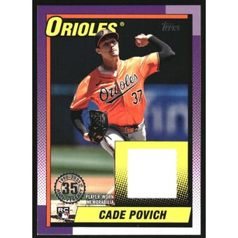2025 Topps '90 Topps Relics #90R2CP Cade Povich S2