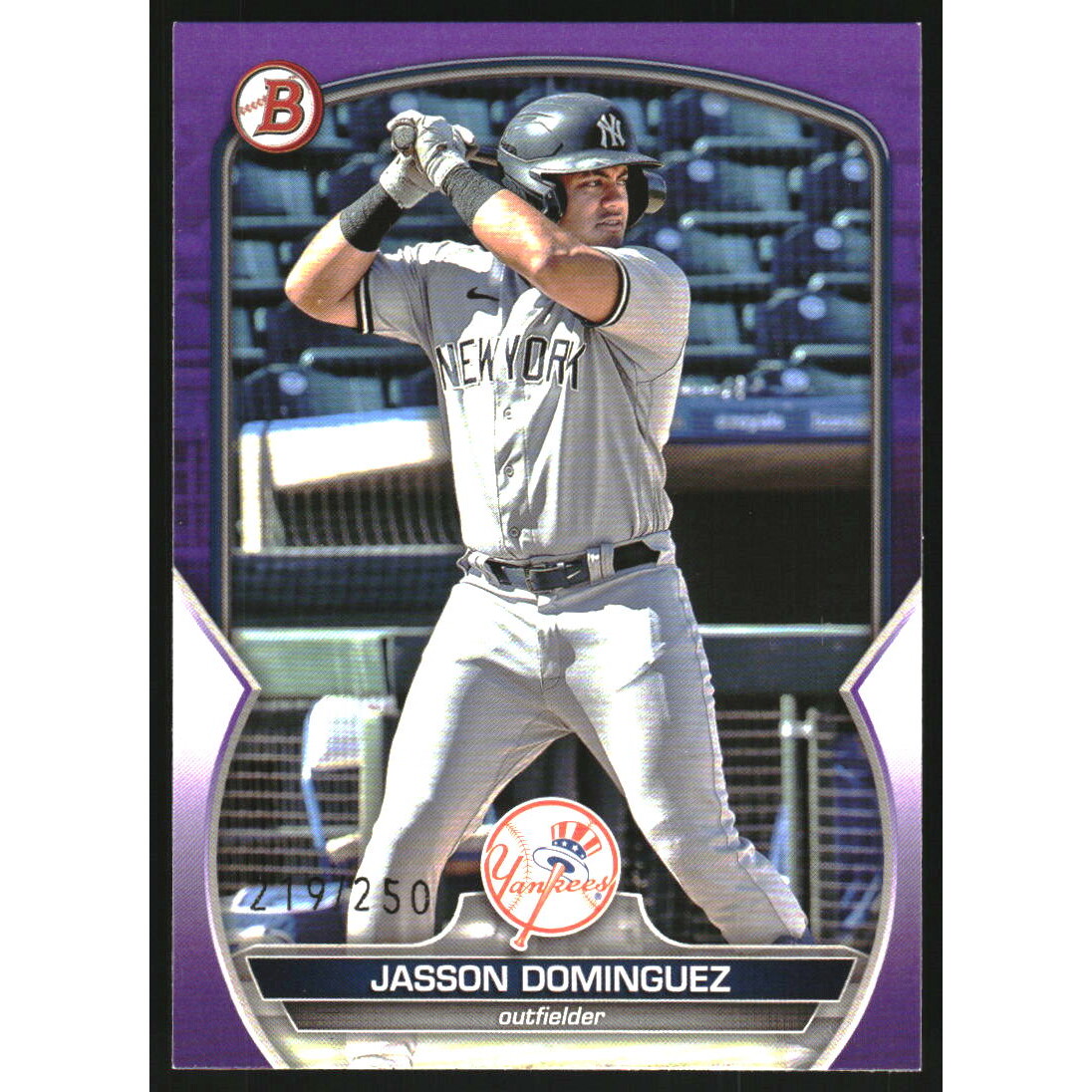 2023 Bowman Prospects Purple #BP18 Jasson Dominguez