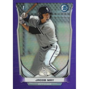 2014 Bowman Chrome Prospects Purple Refractors #BCP3 Jacob May