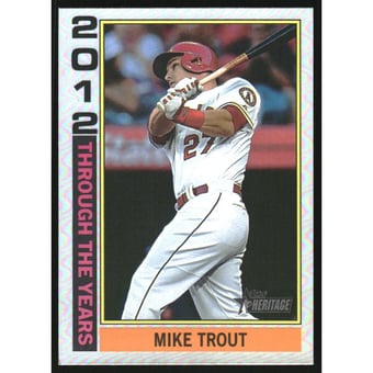 2025 Topps Heritage Through the Years Holographic #TTY20 Mike Trout