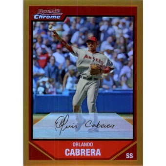 2007 Bowman Chrome Gold Refractors #89 Orlando Cabrera