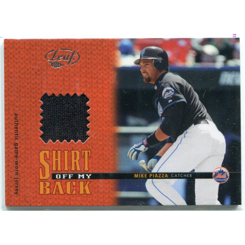 2004 Leaf Shirt Off My Back #SOMB19 Mike Piazza