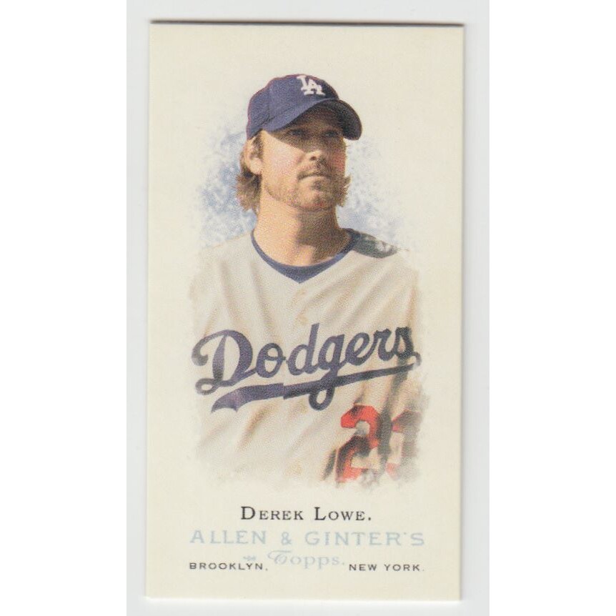 2006 Topps Allen and Ginter Mini A and G Back #165 Derek Lowe SP. rookie card picture