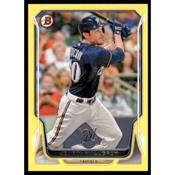 2014 Bowman Yellow #206 Jonathan Lucroy