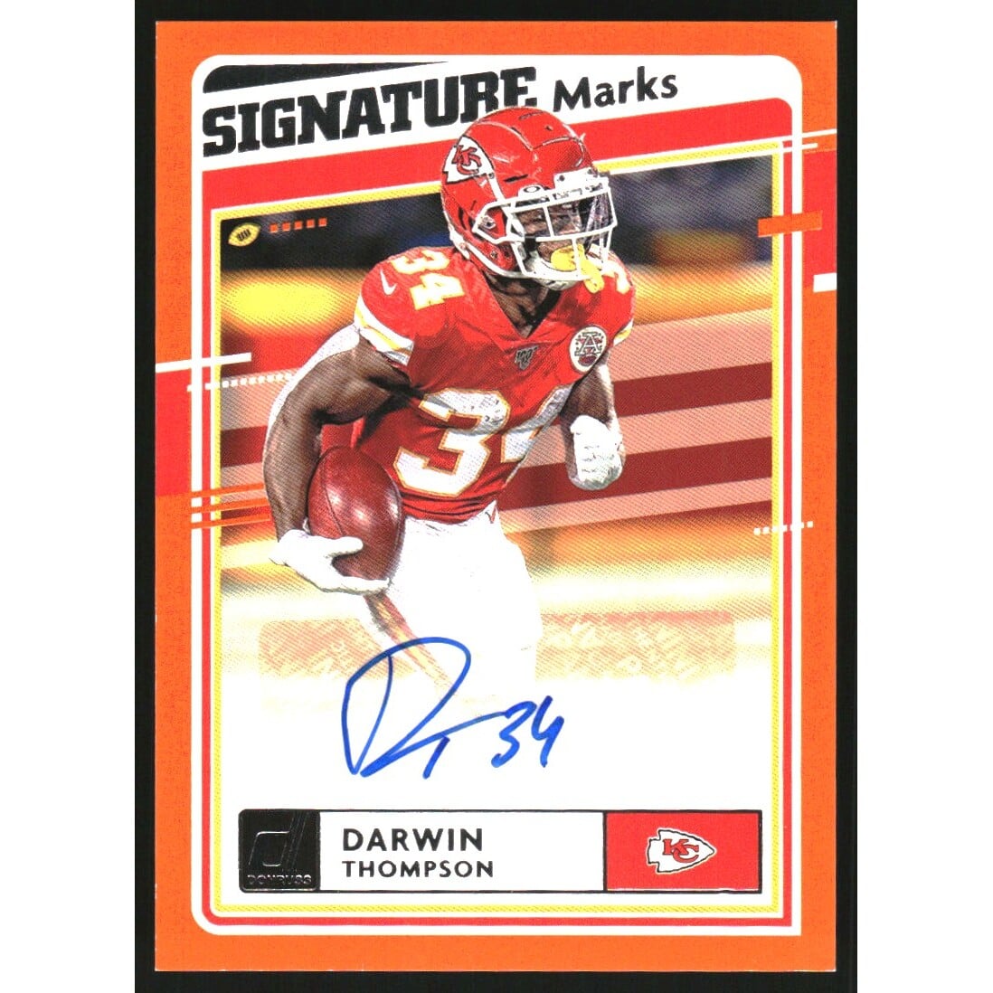 2020 Donruss Signature Marks #5 Darwin Thompson. rookie card picture