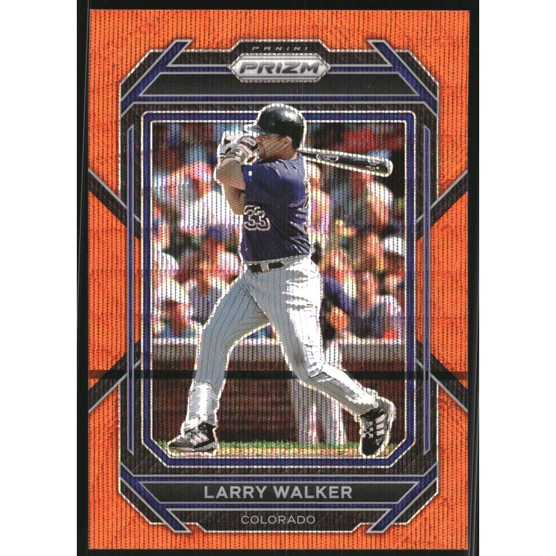 2023 Panini Prizm Prizms Orange Wave #4 Larry Walker