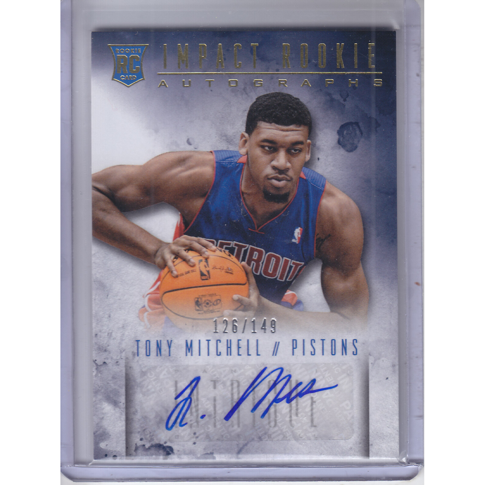 2013-14 Panini Intrigue Impact Rookie Autographs #35 Tony Mitchell/149