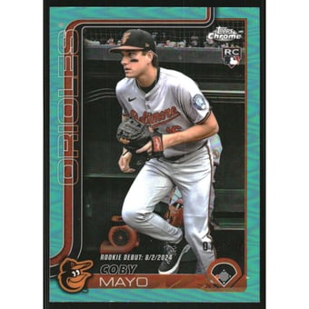 2025 Topps Chrome Update Aqua Refractors #USC94 Coby Mayo