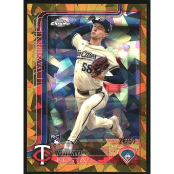 2025 Topps Chrome Sapphire Gold Refractors #156 David Festa