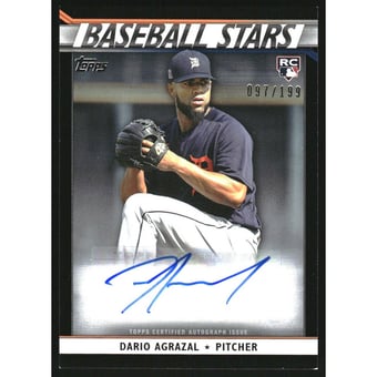 2020 Topps Update Baseball Stars Autographs Black #BSADA Dario Agrazal
