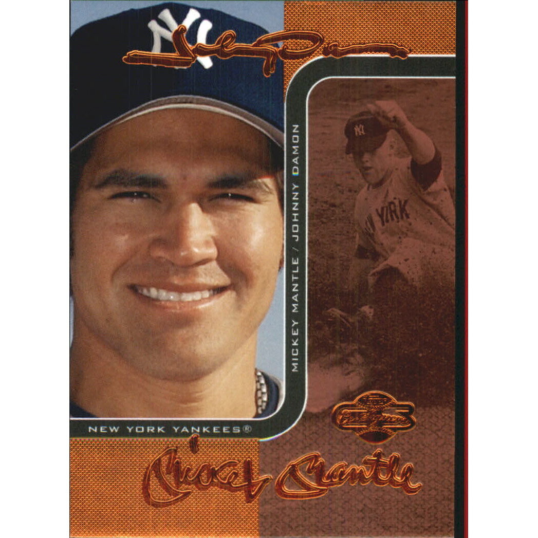 2006 Topps Co-Signers Changing Faces Red #47B Johnny Damon/Mickey Mantle
