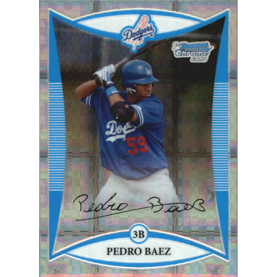 2008 Bowman Chrome Prospects X-Fractors #BCP219 Pedro Baez. rookie card picture