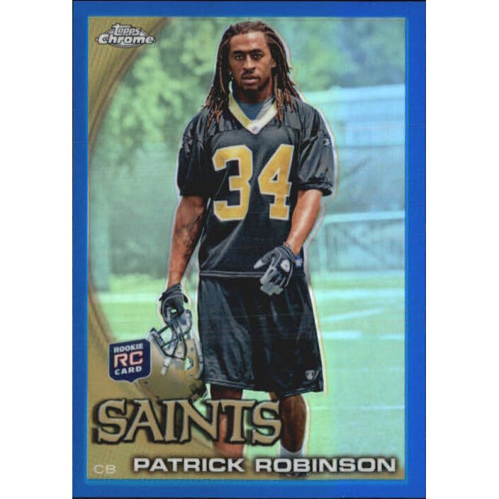 2010 Topps Chrome Blue Refractors #C69 Patrick Robinson. rookie card picture