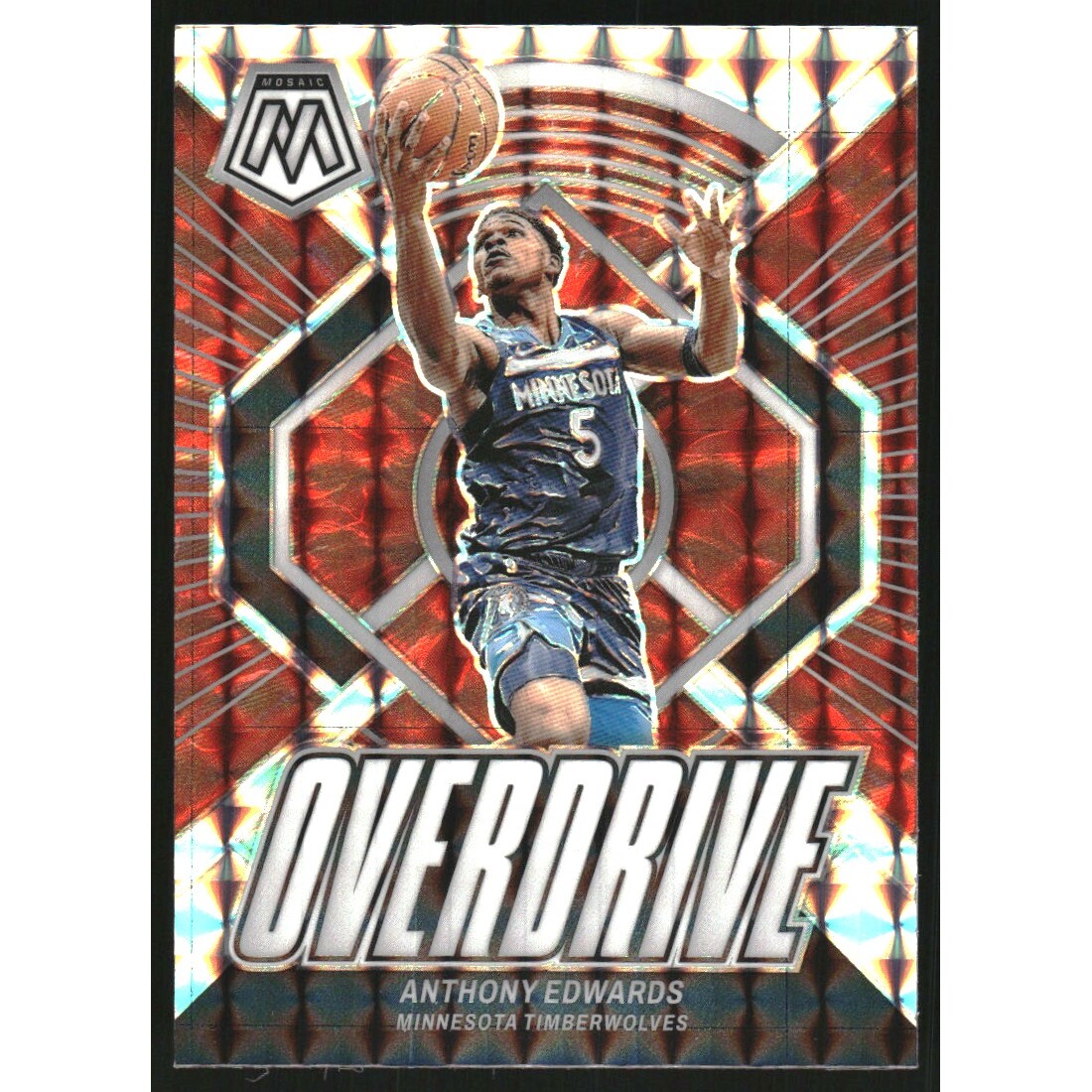 2023-24 Panini Mosaic Overdrive #14 Anthony Edwards