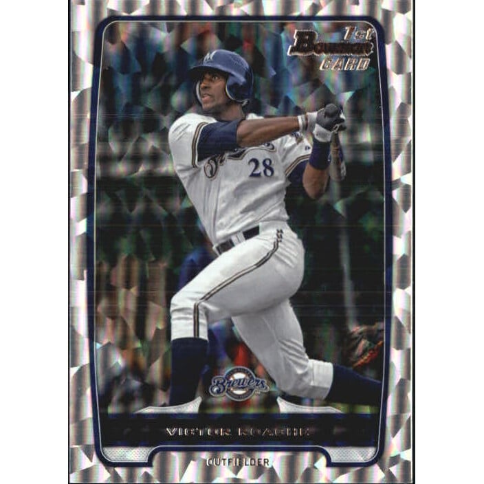 2012 Bowman Draft Draft Picks Silver Ice #BDPP13 Victor Roache. rookie card picture
