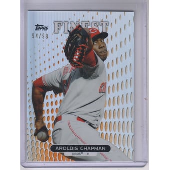 2013 Finest Orange Refractors #31 Aroldis Chapman