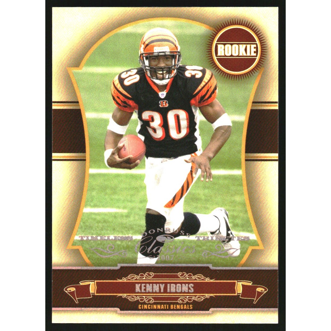 2007 Donruss Classics Timeless Tributes Bronze #161 Kenny Irons. rookie card picture