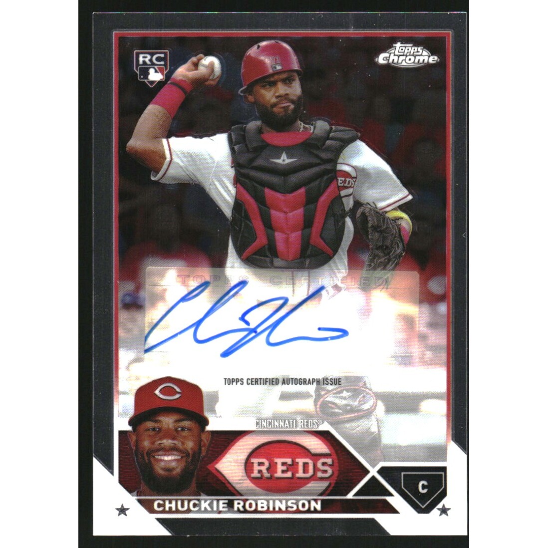 2023 Topps Chrome Update Autographs #ACCR Chuckie Robinson. rookie card picture