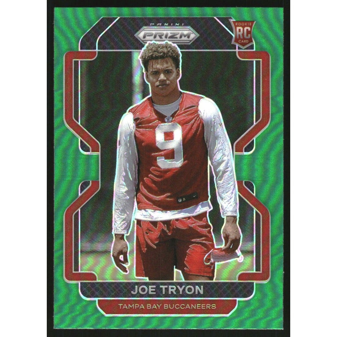 2021 Panini Prizm Prizms Green #381 Joe Tryon-Shoyinka. rookie card picture