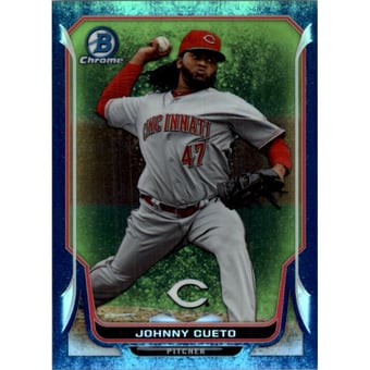 2014 Bowman Chrome Bubble Refractors #85 Johnny Cueto