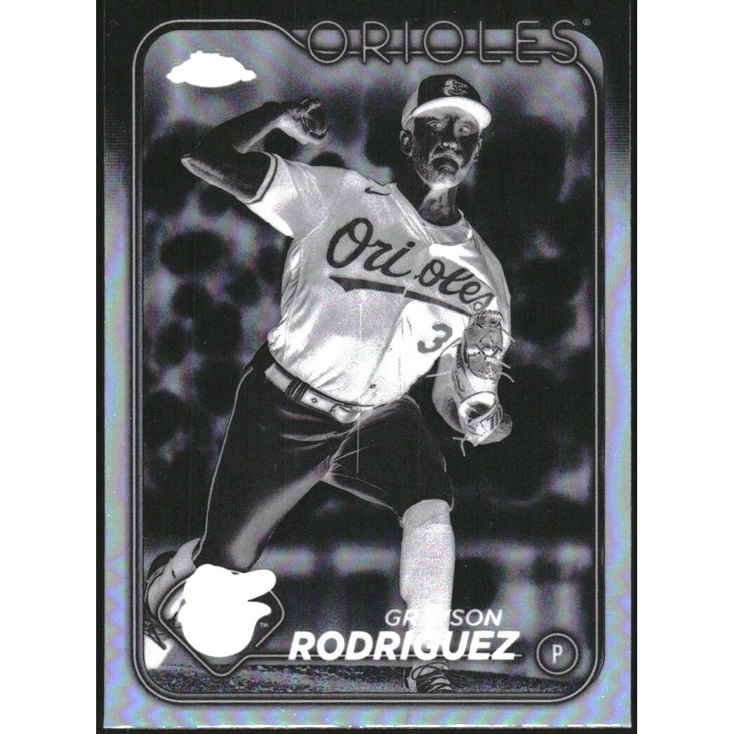 2024 Topps Chrome Negative Refractors #268 Grayson Rodriguez. rookie card picture