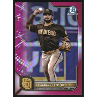 2022 Bowman Chrome Fuchsia Refractors #83 Fernando Tatis Jr.