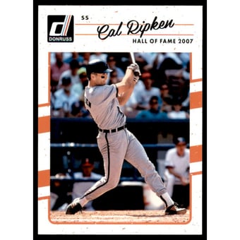2017 Donruss Cyan Back #177B Cal Ripken SP/Hall of Fame 2007