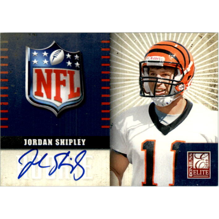 2010 Donruss Elite Rookie NFL Shield Autographs #22 Jordan Shipley
