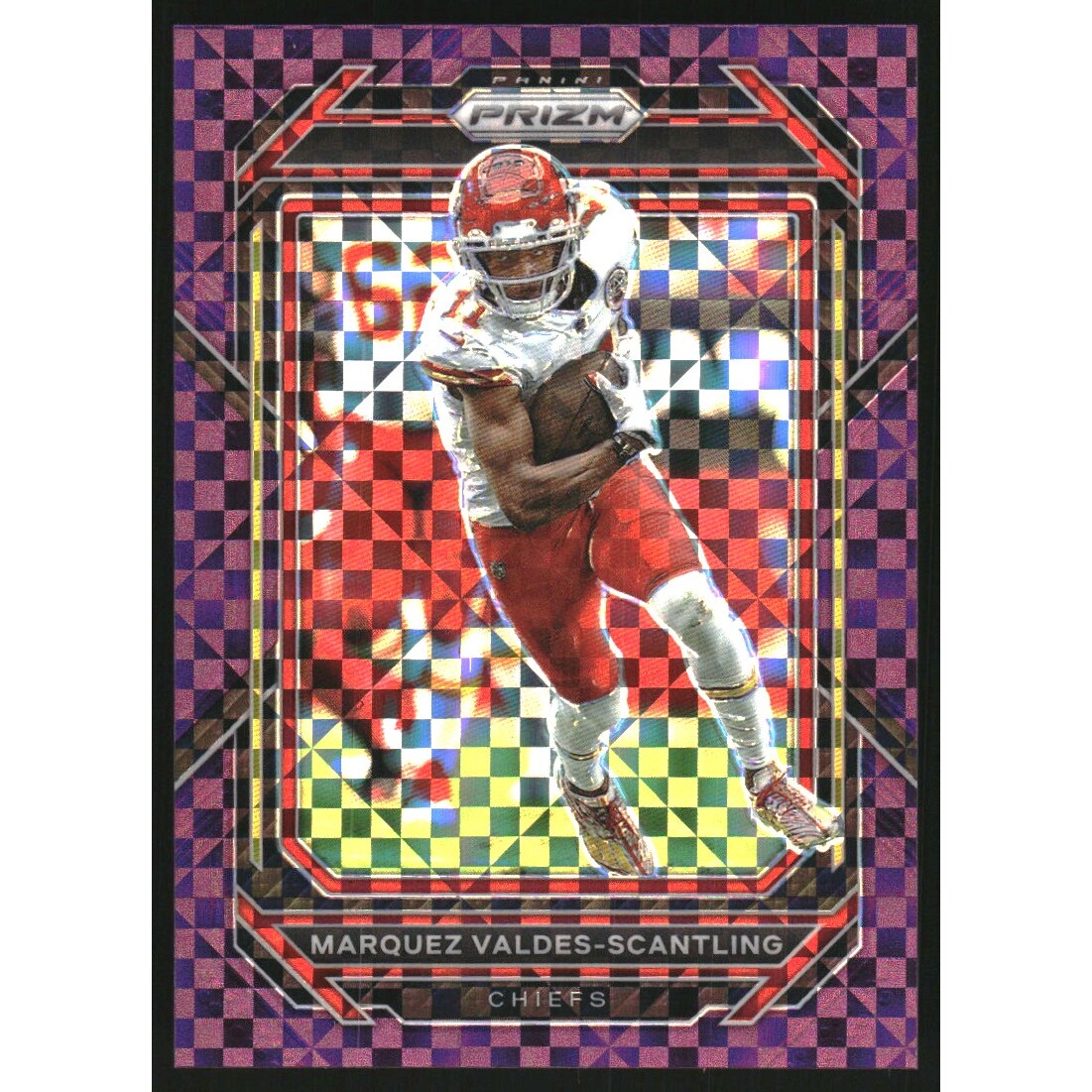 2022 Panini Prizm Prizms Purple Power #142 Marquez Valdes-Scantling