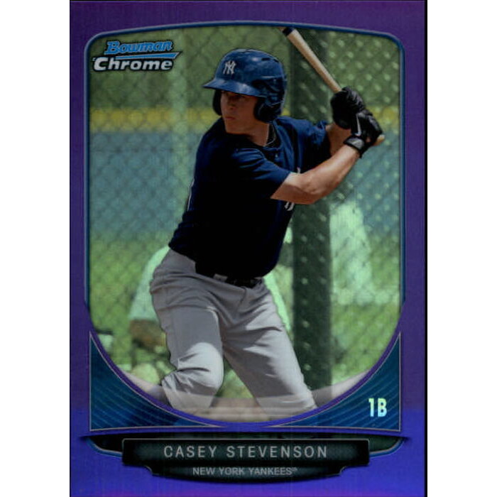 2013 Bowman Chrome Prospects Purple Refractors #BCP70 Casey Stevenson