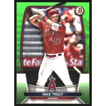 2023 Bowman Neon Green #89 Mike Trout